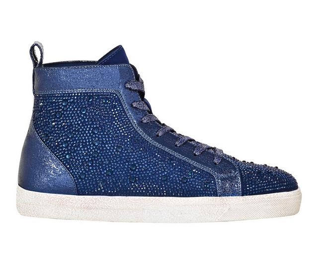 Women's Ninety Union Foxy High Top Fashion Sneakers in Navy color