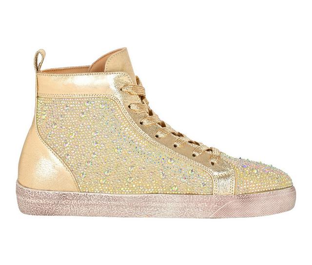 Women's Ninety Union Foxy High Top Fashion Sneakers in Gold color