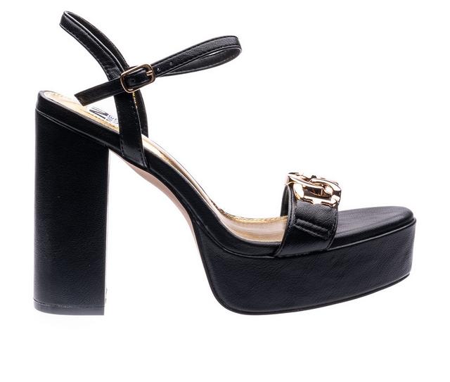 Women's Ninety Union Darling Platform Dress Sandals in Black color