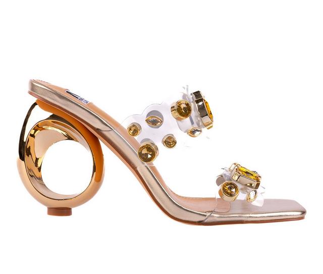 Women's Ninety Union Joyful Dress Sandals in Gold color