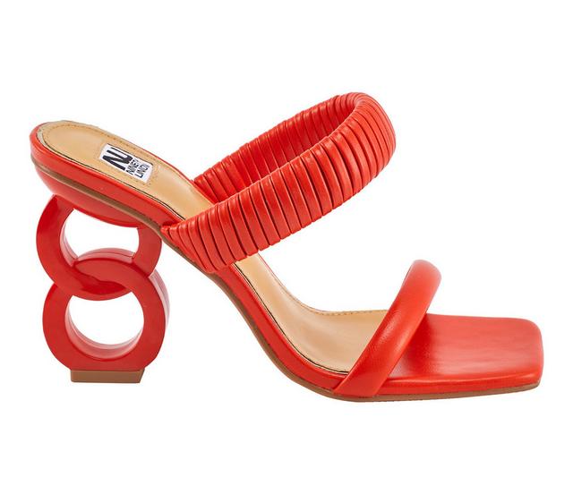 Women's Ninety Union Raddle Heels in Orange color