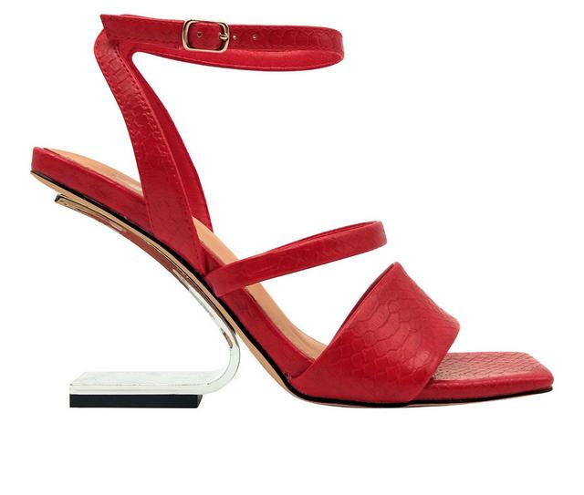 Women's Ninety Union Priva Dress Sandals in Red color