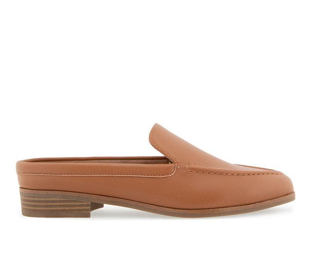 Women's Aerosoles Enright Loafer Mules in Tan color