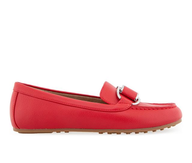 Women's Aerosoles Denver Loafers in Racing Red color