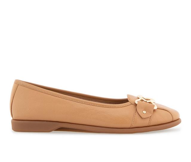 Women's Aerosoles Bia Flats in Doe Leather color