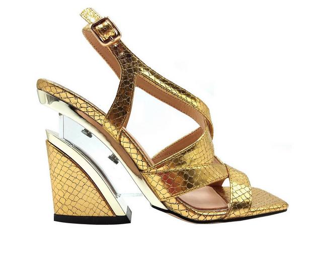 Women's Ninety Union Vienna Wedge Dress Sandals in Gold color