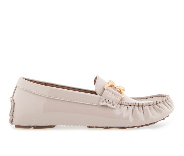 Women's Aerosoles Gaby Loafers in Natural Patent color