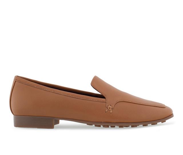Women's Aerosoles Paynes Loafers in Tan Leather color