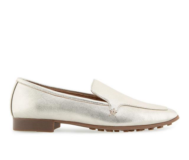 Women's Aerosoles Paynes Loafers in Soft Gold Lthr color