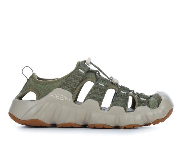 Men's Keen Outdoor Hyperport Outdoor Sandals in Olive/Plaza Tp color