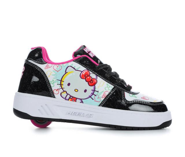 Girls' Heelys Little Kid & Big Kid Kama Hello Kitty Sneakers in Black/White/Pnk color