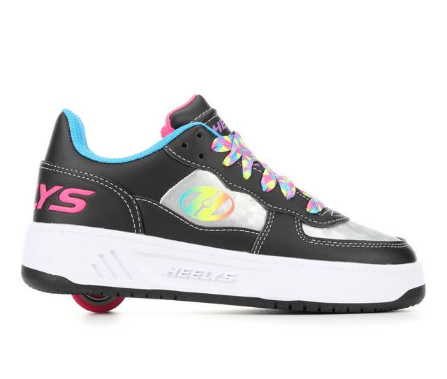 Girls' Heelys Little Kid & Big Kid Rezerve Low Skate Shoes in Blk/Silvr/Multi color