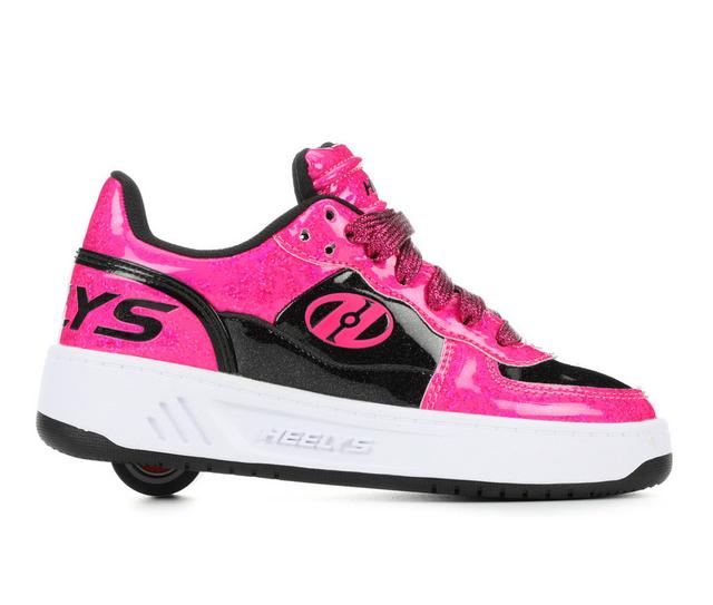 Girls' Heelys Little Kid & Big Kid Rezerve Low Skate Shoes in HPink/Black color