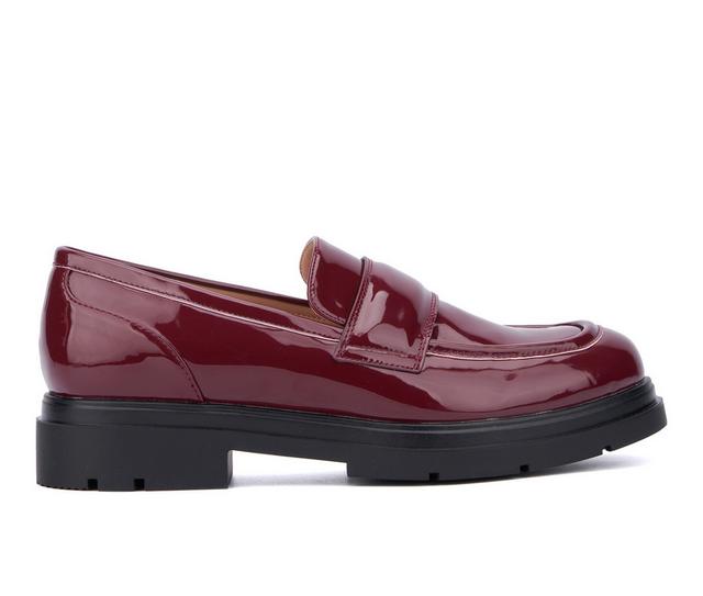 Women's New York and Company Abbey Flats in Wine color