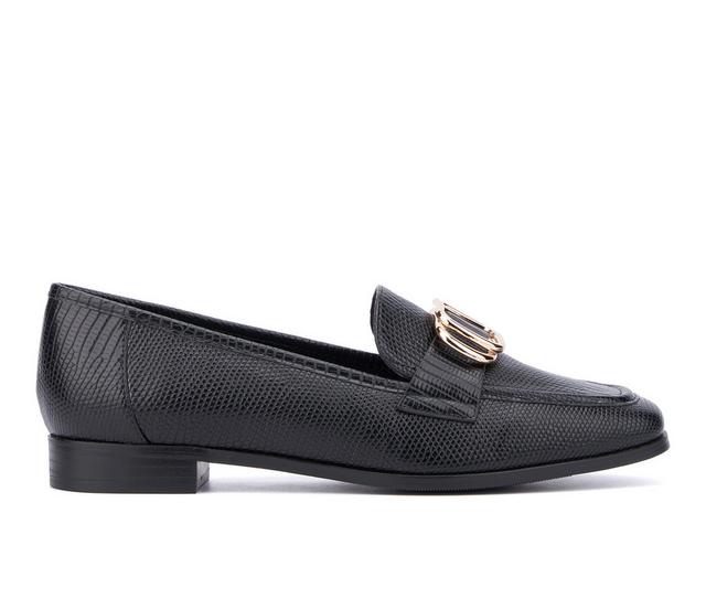 Women's New York and Company Ramira Loafers in Black color