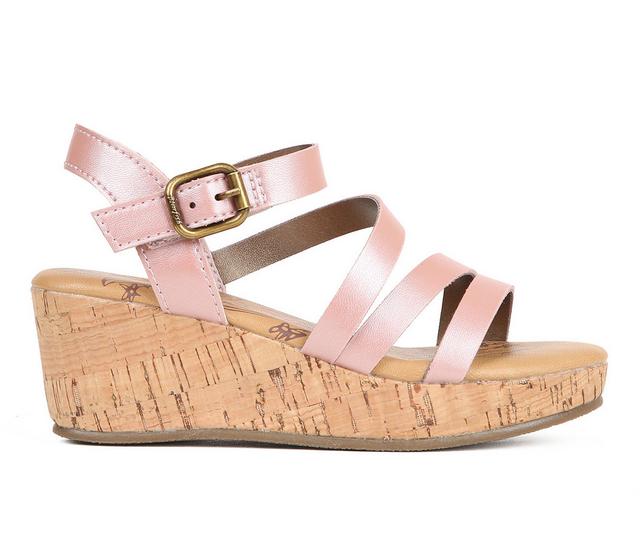 Girls' Blowfish Malibu Little Kid & Big Kid Liv-K Wedge Sandals in Soft Lotus color