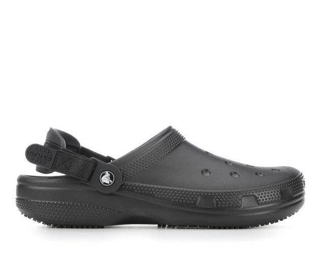 Adults' Crocs Work Classic Work Clog Safety Shoes in Black color