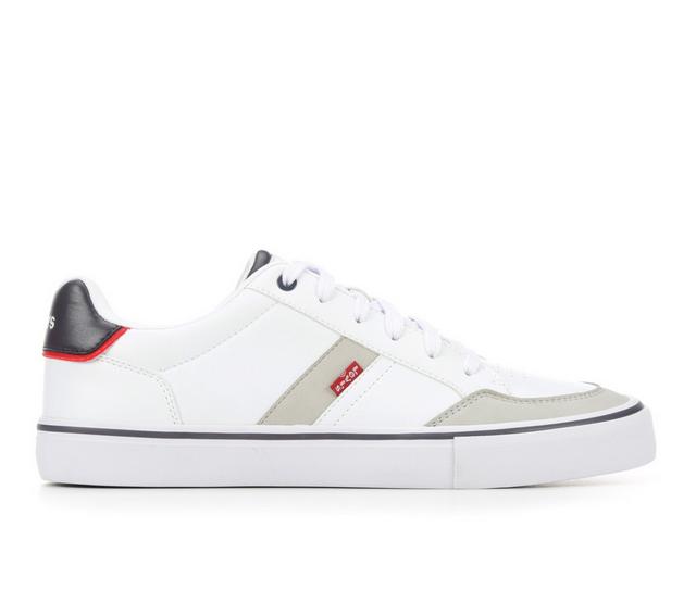 Men's Levis Deacon Casual Shoes in Wht/Navy/Cement color