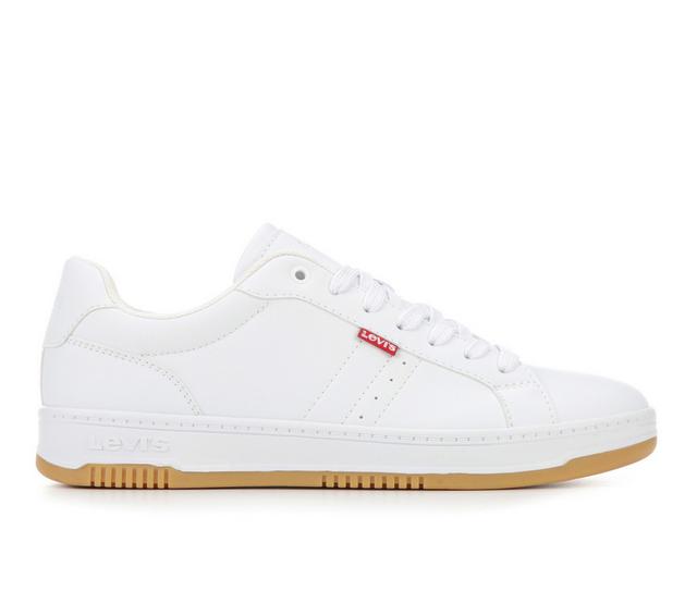 Men's Levis Carson Casual Sneakers in White/Gum color