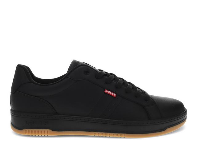 Men's Levis Carson Casual Sneakers in Black/Gum color
