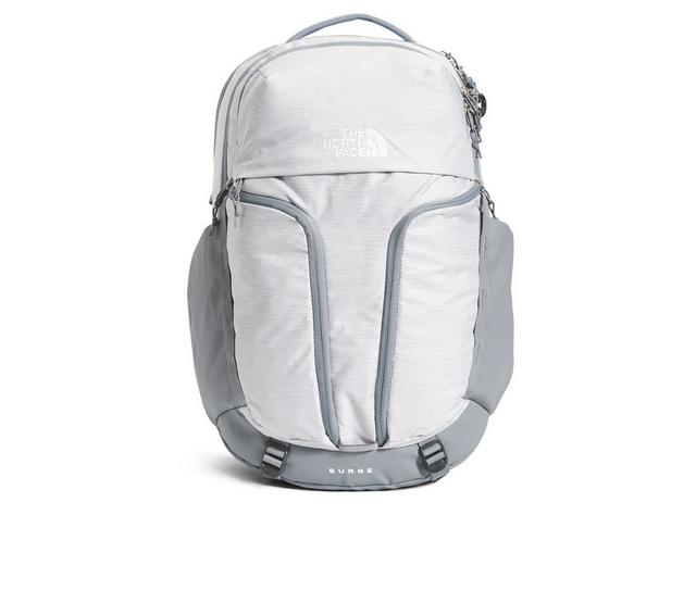 NORTH FACE Women's Surge Backpack in WHITE METALIC color