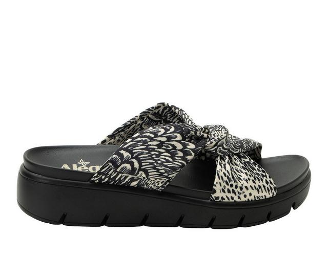 Women's ALEGRIA Rylie Wedge Sandals in Birds Feather color