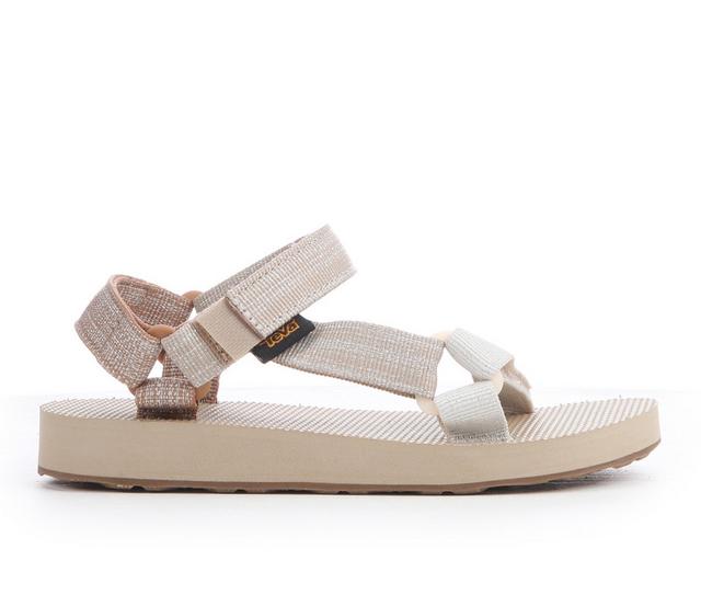 Girls' Teva Little Kid Original Universal Metallic Sandals in Neutral Multi color
