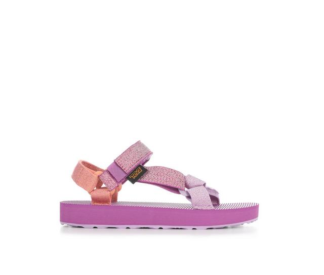 Girls' Teva Little Kid Original Universal Metallic Sandals in Pink Purple color