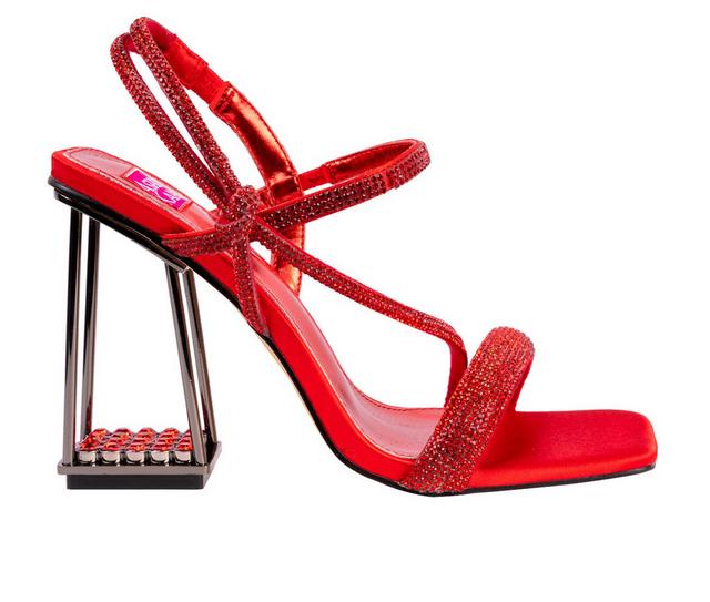 Women's Ashley Kahen Goddess Dress Sandals in Red color