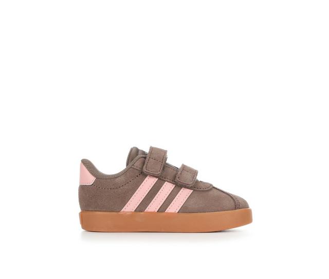Kids' Adidas Infant & Toddler VL Court 3.0 Sneakers in Earth/Amber color
