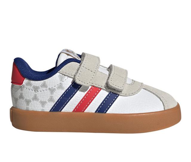 Kids' Adidas Infant & Toddler VL Court 3.0 Sneakers in White/Multi color