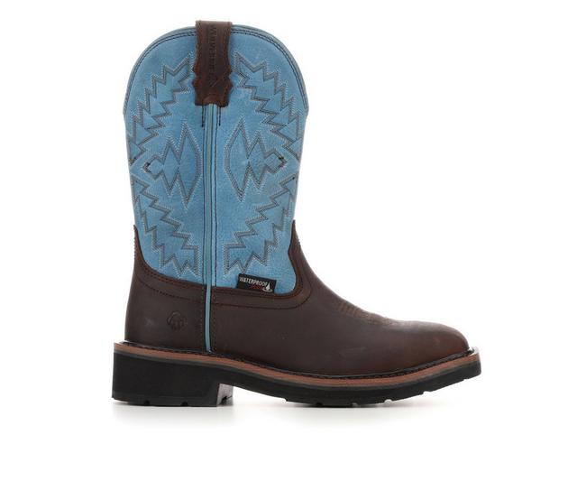 Men's Wolverine Rancher Arrow Women's Work Boots in Blue Wellington color