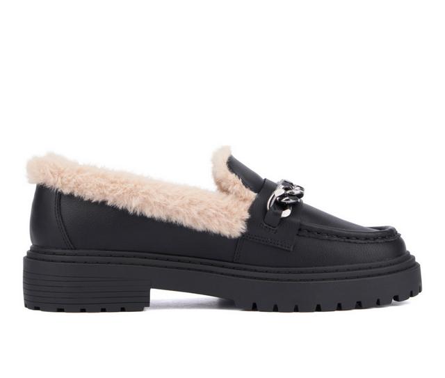 Women's Fashion to Figure Ida Wide Width Loafer in Black Wide color