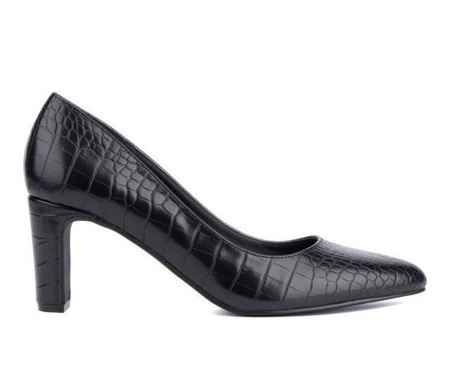 Women's Fashion to Figure Hope Wide Width Pumps in Black Croc W color