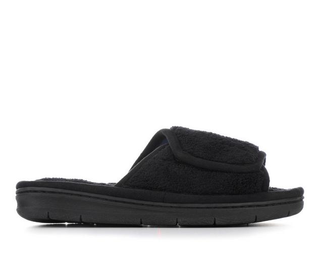Dearfoams Mickey Terry Adjucstable Slide in Black color