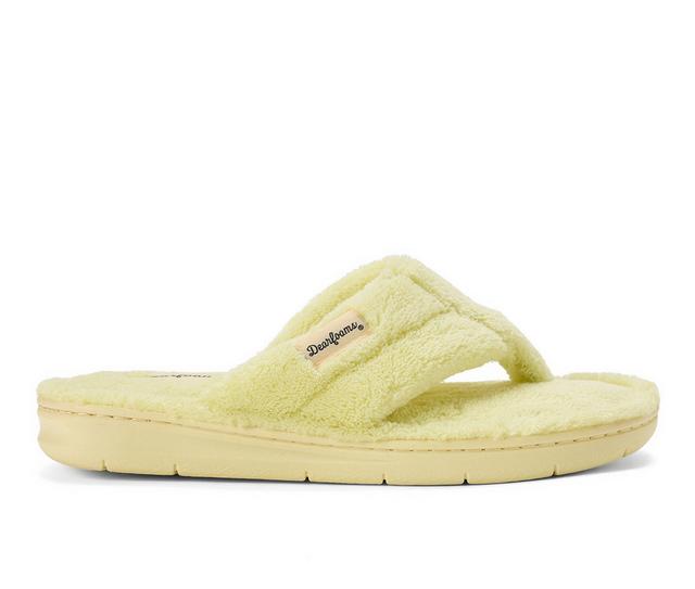 Dearfoams Wrenley Terry Thong in Daiquiri color