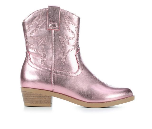 Girls' Soda Little Kid & Big Kid Blazing-IIS Cowboy Boots in Pink Metallic color