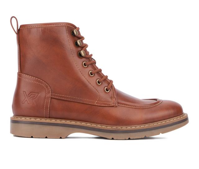 Men's Xray Footwear Kevin Lace Up Boots in Cognac color