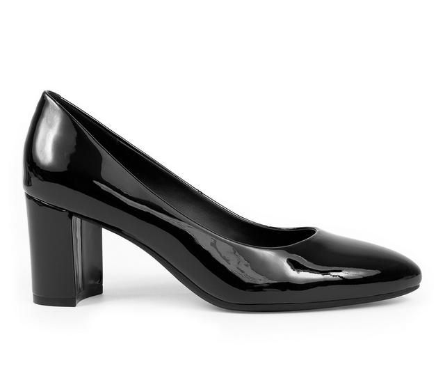 Women's Aerosoles Betsy Pumps in Black Patent color