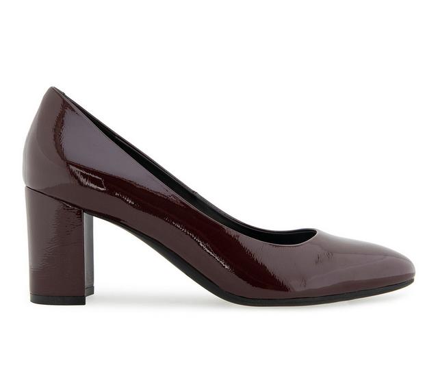 Women's Aerosoles Betsy Pumps in Merlot Patent color