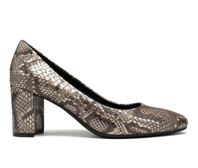 Women's Aerosoles Betsy Pumps in Champagne Snake color