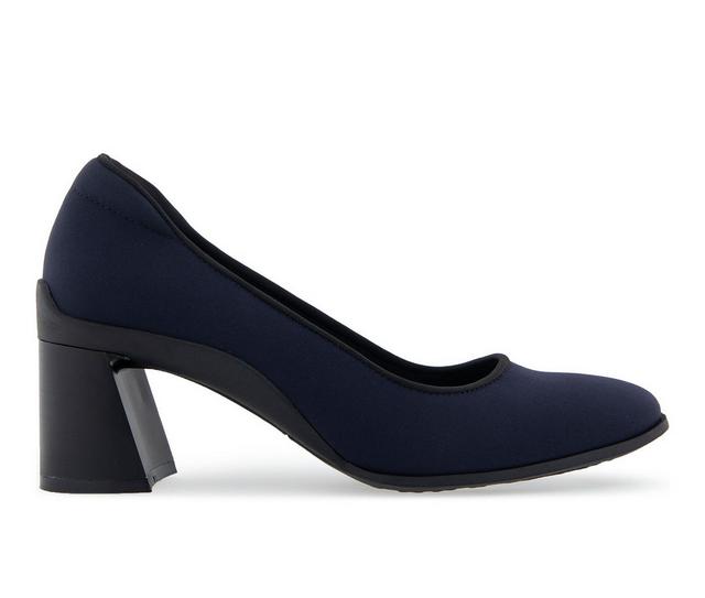 Women's Aerosoles Casta Pumps in Navy Stretch color