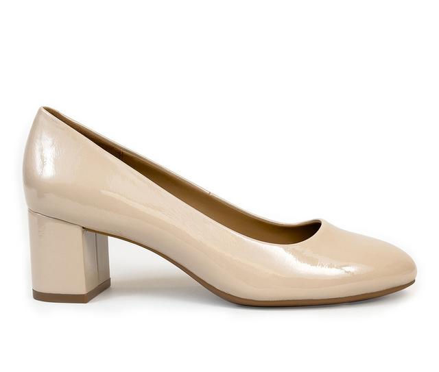 Women's Aerosoles Ebel Pumps in Stone Patent color