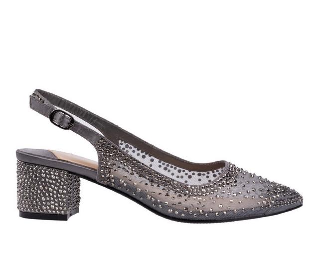 Women's Lady Couture Demi Slingback Pumps in Pewter color