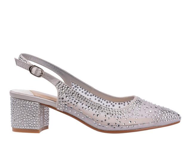 Women's Lady Couture Demi Slingback Pumps in Silver color