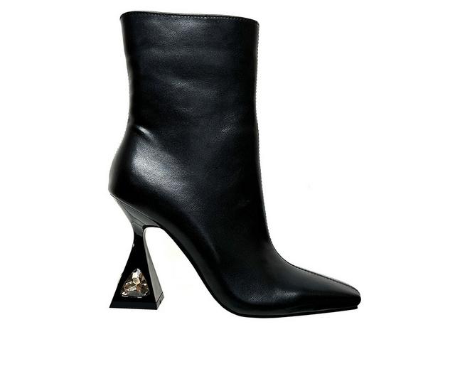 Women's Lady Couture Molly Heeled Booties in Black color
