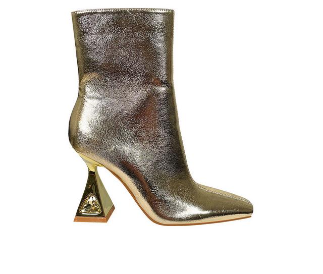 Women's Lady Couture Molly Heeled Booties in Gold color