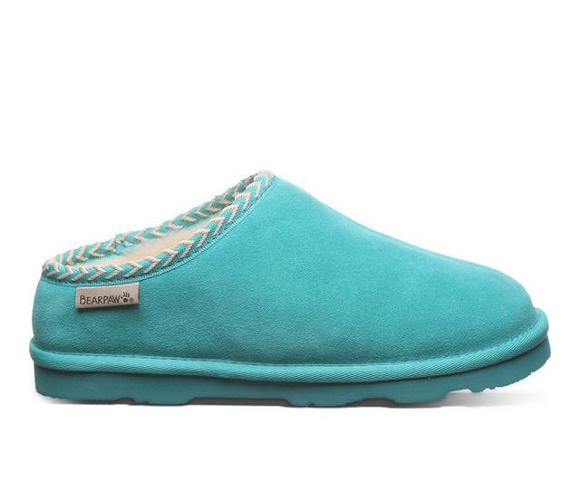 Women's Bearpaw Tabitha Winter Clogs in Turquoise color