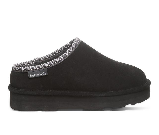 Women's Bearpaw Martis Winter Clogs in Black/Black color