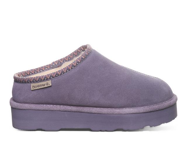 Women's Bearpaw Martis Clogs in Purple Sage color